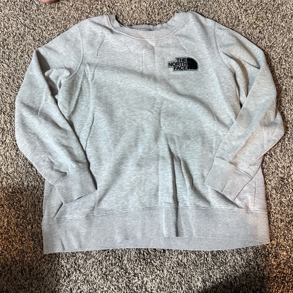 The North Face Light Gray Fleece Pullover